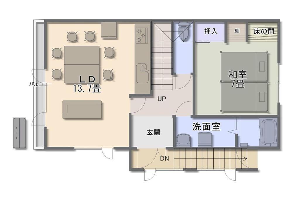 千歳空港まで30分/casa Cotaro（カーサ・コタロ）/最大8名まで宿泊可能/近隣飲食店多数有 Apartment